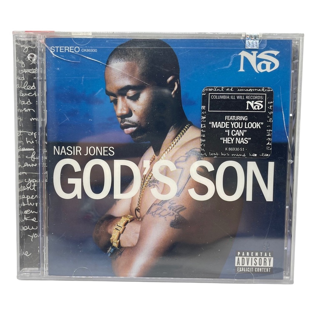 Nas God's Son CD 2002 Explicit Factory Sealed Drill Hole From Record Shop